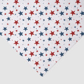 赤白と青の愛国的な星 薄葉紙 (詳細)