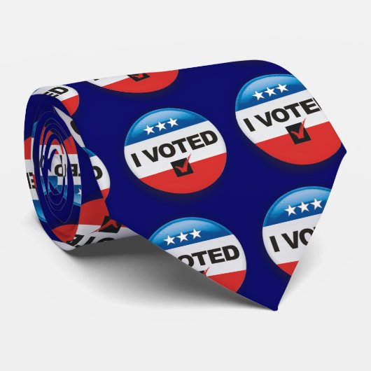 赤白と青の愛国者私が投票 ネクタイ (ロール)
