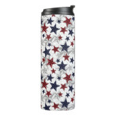 赤白と青の星のスパングル タンブラー (回転左)