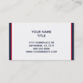 赤白と青の航海のカスタム 名刺 (裏面)