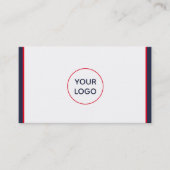 赤白と青の航海のカスタム 名刺 (正面)