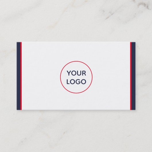赤白と青の航海のカスタム 名刺 (正面)