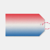赤白と青グラデーション ギフトタグ (正面(横))