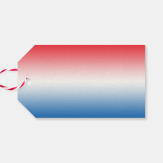 赤白と青グラデーション ギフトタグ