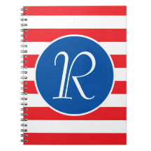 赤白と青モノグラム