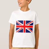 赤白と青十字旗の素晴らしイギリス Tシャツ (正面)