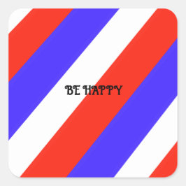 赤白と青 スクエアシール