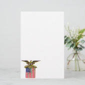 赤白と青 便箋 (スタンド正面)