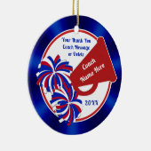 赤白と青、応援コーチのギフト、応援コーチ セラミックオーナメント (右)