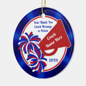 赤白と青、応援コーチのギフト、応援コーチ セラミックオーナメント (左)