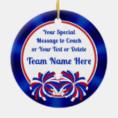 赤白と青、応援コーチのギフト、応援コーチ セラミックオーナメント (裏面)