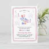 赤白と青 | 7月4日懇親会 招待状 (スタンド正面)