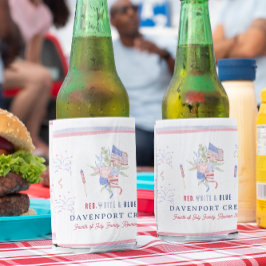 赤白と青 | 7月4日懇親会 缶クーラー