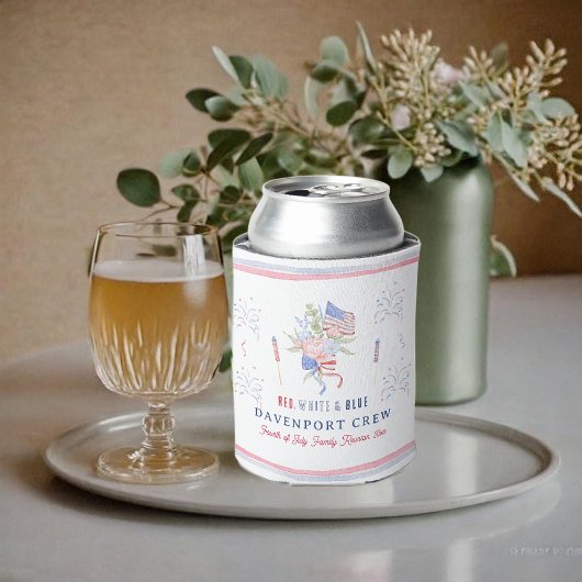 赤白と青 | 7月4日懇親会 缶クーラー