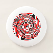 赤白と黒のサイケデリックデザイン