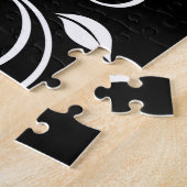 赤白と黒のフローラ ジグソーパズル (側面)