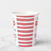 赤白と2アウトドア2歳の誕生日パーティー 紙コップ (左)