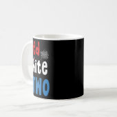 赤白と2誕生日7月4日American 2n コーヒーマグカップ (正面左)