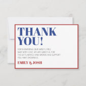 赤白と7月の愛国心の締め切り4 サンキューカード (正面)