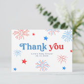 赤白と7月4日Patriotic Thank サンキューカード (スタンド正面)