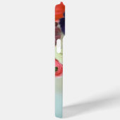 赤白のバラとアネモネの花のモノグラム Case-Mate iPhoneケース (裏面 / 右)