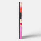 赤白のバラとピンクのアネモネの花のモノグラム Case-Mate iPhoneケース (裏面 / 右)