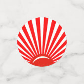 赤白の太陽の日のテーブルコンフェッティ コンフェッティ (スモール正面)