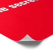 赤白の成功やる気を起こさせる感動的 ポスター (角)