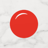赤白の昇る太陽 卒業式テーブル コンフェッティ (スモール正面)