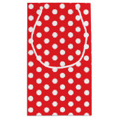 赤白の水玉模様Cookieのスワップ/ベーキング抱き枕 スモールペーパーバッグ (裏面)