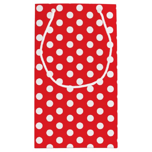 赤白の水玉模様Cookieのスワップ/ベーキング抱き枕 スモールペーパーバッグ (裏面)