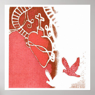 赤白の ポスター