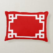 赤白ギリシャ鍵フレーム#2イニシャルモノグラム アクセントクッション (裏面)