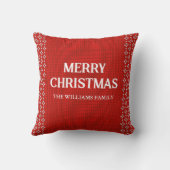 赤白スカンジナビア編メリークリスマス クッション (裏面)