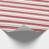 赤白ストライプストライプラッストライプのピング紙 ラッピングペーパー (角)