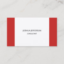 赤白デザインプレーンモダンミニマリスト（両面）