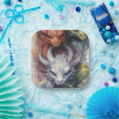 赤白ドラゴンズ ペーパープレート (パーティー)