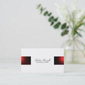 赤白プレインコンサルタントビモダンジネスカード 名刺 (スタンド正面)