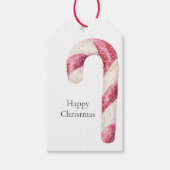 赤白ペパーミントキャンディカン ギフトタグ (正面)