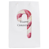 赤白ペパーミントキャンディカン ミディアムペーパーバッグ (正面)