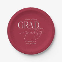 赤白ミニマルパーソナライズされたリストグラードパーティー