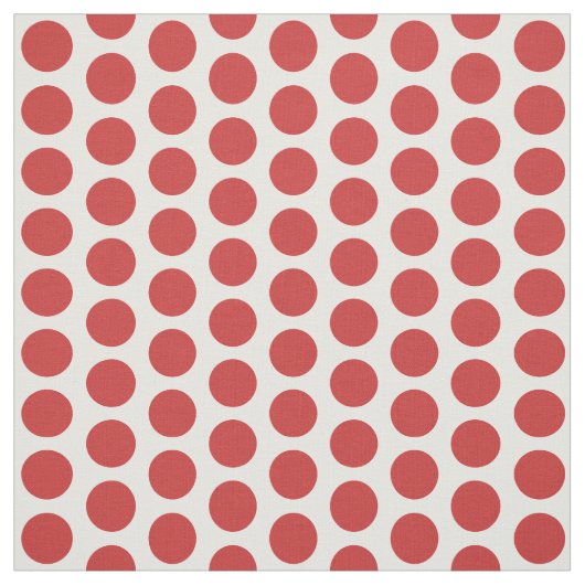 赤白ミニ水玉模様織物 ファブリック (見本)