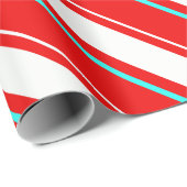 赤白傾斜レジメンストライプタル線 ラッピングペーパー (ロールコーナー)