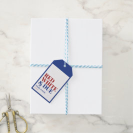 赤白出産準備中!7月4日ベイビーシャワー ギフトタグ