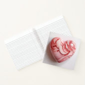 赤白大理石ハート ノートブック (内部)