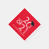 赤白学色上級クラス2021 スタンダードカクテルナプキン (角)