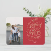 赤白楽しい全て幸せなホリデー 招待状 (スタンド正面)