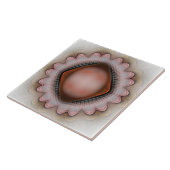 赤白熱［赤熱］光を放つ結晶オーナメント タイル (側面)