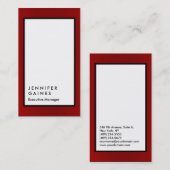 赤白縁ど白平野マネージャ 名刺 (正面/裏面)