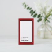 赤白縁ど白平野マネージャ 名刺 (スタンド正面)